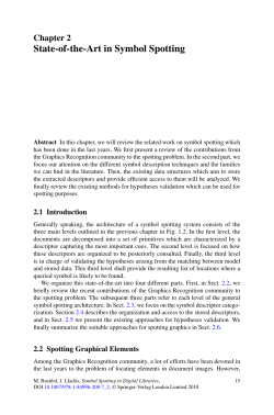 State-of-the-Art in Symbol Spotting