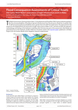Flood Consequence Assessments of Critical Assets