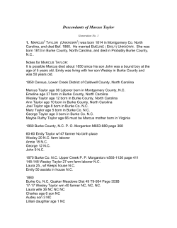 Descendants of Marcus Taylor