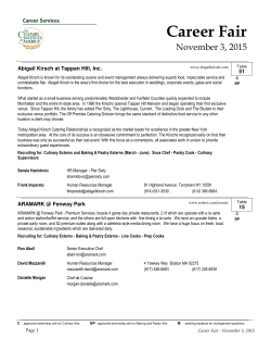 Career Fair - CIA Alumni Network