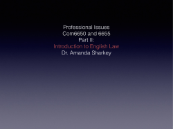 Introduction to English LawP2