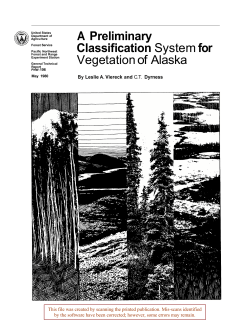 A Preliminary Classification System for Vegetation of Alaska