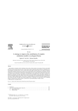 A strategy to improve the contribution of complex simulation models