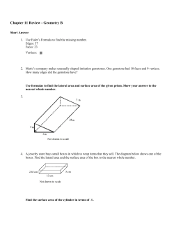 Chapter 11 Review - Geometry B