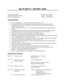 Curriculum Vitae - Comfort Acrylics Inc.