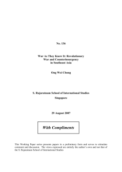 War As They Knew it, Revolutionary War and Counterinsurgency in