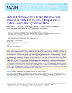 Impaired consciousness during temporal lobe seizures is