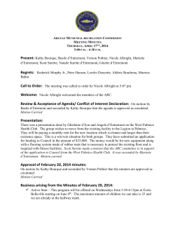 ARC - 2014-04-17 - The Municipality of the District of Argyle