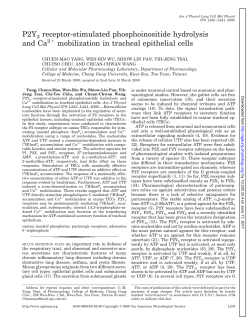 P2Y2 receptor-stimulated phosphoinositide hydrolysis - AJP-Lung