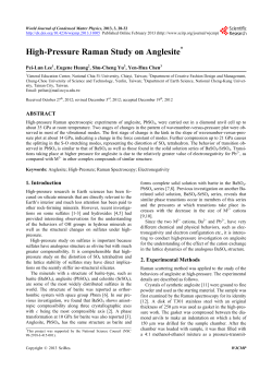 High-Pressure Raman Study on Anglesite
