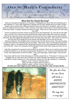Bulletin 30.4.17 - St Mary`s Parish School
