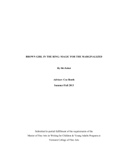 BROWN GIRL IN THE RING: MAGIC FOR THE MARGINALIZED By