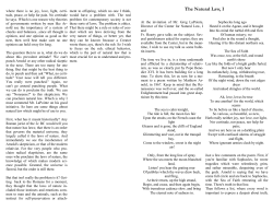 The Natural Law, I