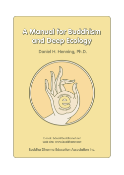 A Manual for Buddhism and Deep Ecology