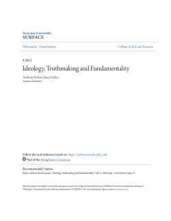Ideology, Truthmaking and Fundamentality - SUrface