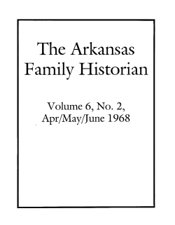 The Arl(ansas Family Historian - Arkansas Genealogical Society