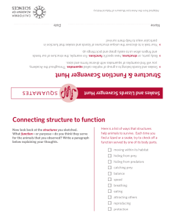 Printable materials - California Academy of Sciences