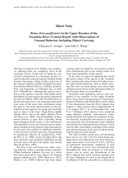 - Aquatic Mammal Journal`s