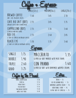 Espresso Extras Coffee by the Pound