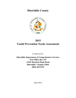 Dinwiddie County Community Needs Assessment