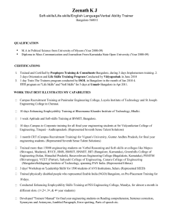 Zeenaths_Profile - PlanMyTrainings