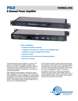 8-Channel Power Amplifier