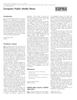 European Public Health News - Oxford Academic