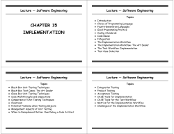 CHAPTER 15 IMPLEMENTATION