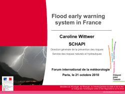 Flood early warning system in France