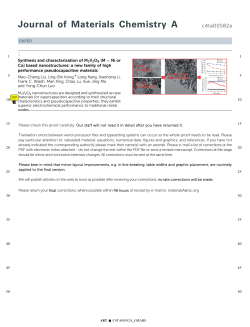 Synthesis and characterization of M3V2O8