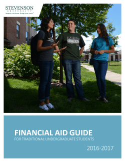 financial aid guide - Stevenson University