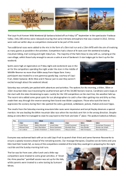 2013 Race report