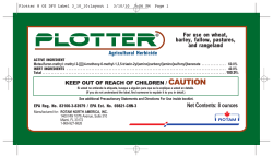 Net Contents: 8 ounces For use on wheat, barley, fallow