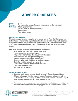 ADVERB CHARADES