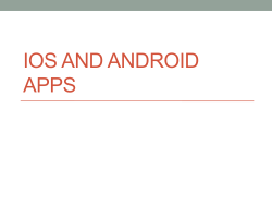 iOS and Android Apps