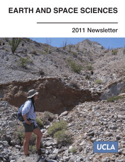 EARTH AND SPACE SCIENCES - Earth, Planetary, and Space