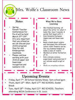 March Newsletter - Holy Childhood School