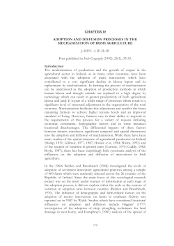 CHAPTER 10 ADOPTION AND DIFFUSION PROCESSES IN THE
