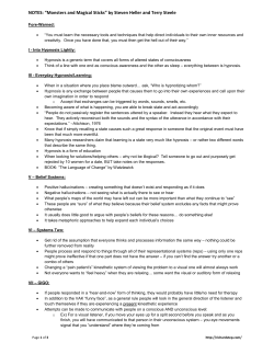 NOTES: &ldquo;Monsters and Magical Sticks&rdquo; by Steven