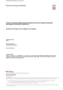 Fucose-containing sulfated polysaccharides from brown