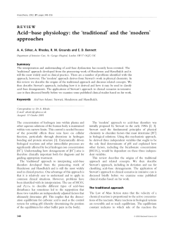Acid Base Physiology