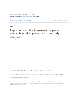 Impression formation in asymmetrical power relationships :: does
