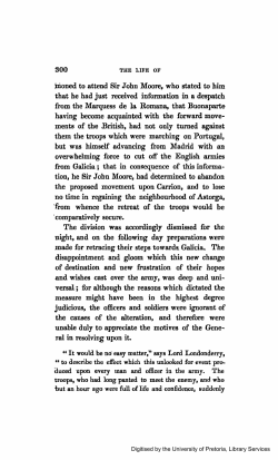 moned to attend Sir John Moore, who stated to him that he had just