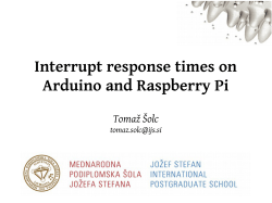 Interrupt response times on Arduino and Raspberry Pi