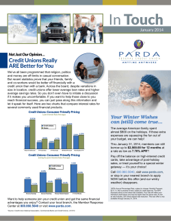 In Touch - PARDA Federal Credit Union