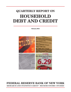 household debt and credit - Federal Reserve Bank of New York
