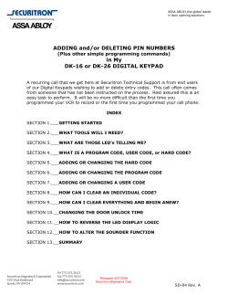 Adding or Deleting PINS-DK16 or DK26