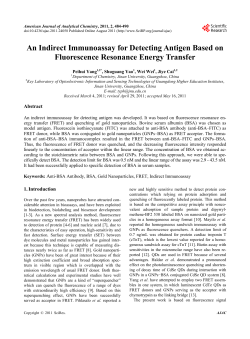 An Indirect Immunoassay for Detecting Antigen Based on