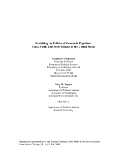 Revisiting the Politics of Economic Populism: Class, Faith, and Party