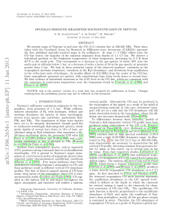 Spatially-Resolved Millimeter